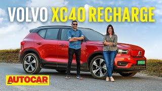 2022 Volvo XC40 Recharge review  408hp XC40 electric is here  Drive  Autocar India [upl. by Mingche]