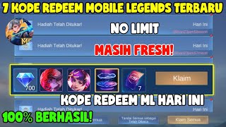 BURUAN 7 KODE REDEEM ML TERBARU KODE REDEEM MOBILE LEGENDS KODE REDEEM ML HARI INI JANUARI 2024 [upl. by Arodoeht773]