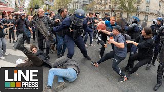 Manifestation intersyndicale pour les salaires  Paris  France 13 octobre 2023 [upl. by Lorianne]