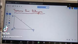 Mini recapitulare matematica cls7  Teorema lui Pitagora impreuna cu micuta Estera❤️ [upl. by Enyaz87]