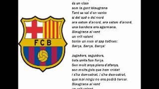 BARCELONABARCA HYMN with lyrics [upl. by Bej]