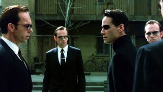 Neo vs Smith Clones Part 1  The Matrix Reloaded Open Matte [upl. by Dumm]