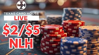 25 NoLimit Holdem Poker Cash Game  Texas Card House Austin [upl. by Aitnas]