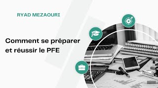 Comment réussir mon PFE كيف أنجح في مشروع التخرج [upl. by Eiralih]