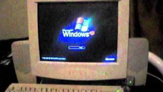 My Custom Built Computer from 2001 booting Windows XP [upl. by Aiciram]