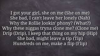 Yella Beezy  quotThats On Mequot Remix HQ Lyrics [upl. by Platus958]