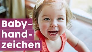 Babyzeichensprache Lerne die ersten vier Babyzeichen im Video 👶🖐️ MOMLIFE [upl. by Caruso]