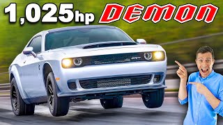 New 1025hp Dodge Demon 060mph in 166 seconds [upl. by Gabi]