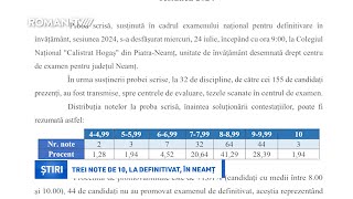 Trei note de 10 la Definitivat în Neamț [upl. by Suravaj]