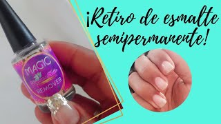 como retirar esmalte SEMIPERMANENTE correctamente paso a paso para principiantes nailsart [upl. by Faxun381]