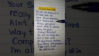 Flaws and Sins  Juice WRLD HANDWRITTEN LYRICS  juicewrld 999 hiphop rap lyrics shorts [upl. by Carlynne778]