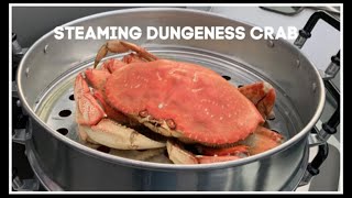 How to STEAM DUNGENESS CRAB  House of X Tia [upl. by Farley]