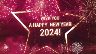 a Happy New Year 2024 Wishes Video Effects HD  First Time Star Style New Year Wishes [upl. by Kania367]