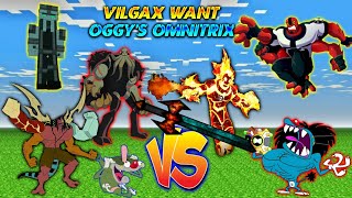 1  Minecraft  Vilgax Attack Oggy For Ben 10 Omnitrix  With Sinchan Jack  Twikay Gamer [upl. by Esalb]