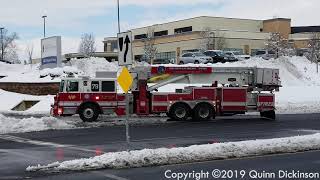 Units Arriving on Scene for an Automatic Fire Alarm Activation  Spring Township PA  030419 [upl. by Cissie]