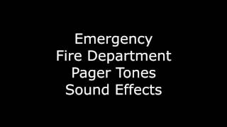 Emergency Fire Department Pager Tones Sound Effects [upl. by Auka210]