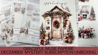 ALL Graceful Muse Paperie  December 23  Mystery Planner Subscriptions [upl. by Simaj]