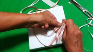 Tutorial su come confezionare bomboniere matrimonio con doppio nastro [upl. by Hurlee878]