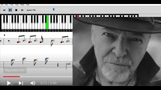 Gli sbagli che fai Vasco Rossi piano tutorial con spartito [upl. by Ydak]