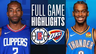 CLIPPERS at THUNDER  FULL GAME HIGHLIGHTS  February 22 2024 [upl. by Siloa49]