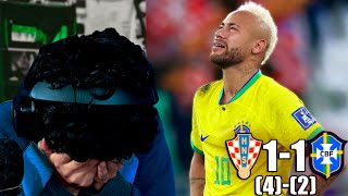 REACCION CROACIA vs BRASIL 11 42 l MUERE EL FUCHIBOL l MUNDIAL QATAR 2022 [upl. by Koball]