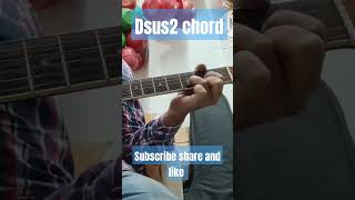 Guitar Lesson D sus2 chords shorts guitar guitarlesson beginners hindi ytshorts [upl. by Robbins]