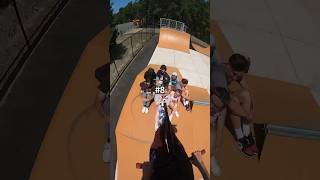 How many people can Roman jump over 🛴 shorts challenge people skatepark gopro [upl. by Ronny]