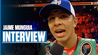 Jaime Munguia Wants Caleb Plant And Edgar Berlanga Next  POSTFIGHT INTERVIEW [upl. by Sugihara]