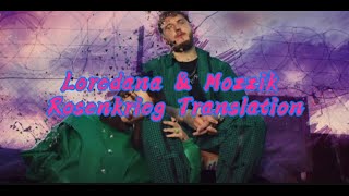 Mozzik x Loredana – Rosenkrieg English Translation [upl. by Inirt410]