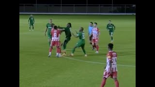 BARBOSA UDARIO SPAJIĆA Prekinut meč Crvena zvezda  Botev  01022024 [upl. by Sehguh]