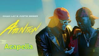 Justin Bieber amp Omah Lay  Attention Acapella 120bpm F Minor [upl. by Cirdahc]