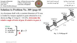 Strength of Materials WRE201Torsion part 2 ppt 15 04 2020Second Level Dr Zuhair Kadhim Jahanger [upl. by Lexi]