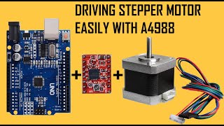 How to drive a stepper motor easily using A4988 and Arduino [upl. by Sheldon]