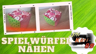 Würfel nähen Baby Spielwürfel Nähanleitung für Anfänger ohne Schnittmuster Stoffreste UniKati89 [upl. by Miriam]