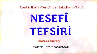 1 Nesefi Tefsiri Dersleri Fatiha Suresi Klasik Tefsir Okumaları مدارك التنزيل و حقائق التأويل [upl. by Zilef]