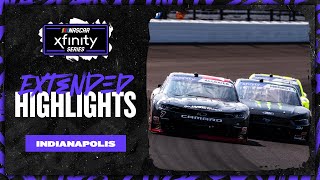 NASCAR Official Extended Highlights  NASCAR Xfinity Series from Indianapolis Motor Speedway [upl. by Aneed]