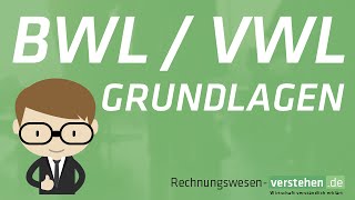 BWL Grundlagen Was ist BWL Was ist VWL Verständlich [upl. by Aynatal]