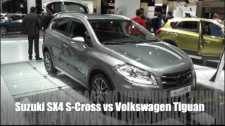 Suzuki SX4 SCross 2016 vs Volkswagen Tiguan 2016 [upl. by Kcirevam438]