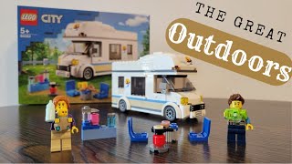 Lego City Holiday Camper Van 60283 Speed Build [upl. by Warenne310]