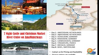 7 Night Castle and Christmas Market Rhine River Cruise on AmaWaterways [upl. by Peh]