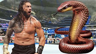 ☀️Full Match  Roman Reigns vs King Snake  WWE2K Nov 1 2023 [upl. by Ennovahs]