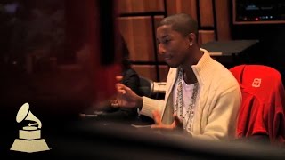 Pharrell Williams Interview Recording GIRL at Conway Recording Studio  GRAMMYs [upl. by Trudi224]