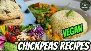 3 EASY CHICKPEA RECIPES FOR PLANTBASED DIET BEGINNERS [upl. by Leuqer]