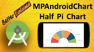 MPAndroidChart Tutorial Better Than Android GraphView 6 Animated Colorful Half Pie Chart [upl. by Onofredo964]