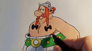 COMMENT DESSINERHOW TO DRAWCOMO DIBUJAR AOBELIX TUTO [upl. by Trinidad]