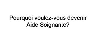 question oral concours aide soignante [upl. by Innor546]