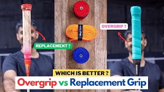 Overgrip VS Replacement Grip in Badminton   Which Is Better [upl. by Nairbal]