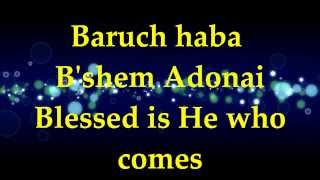 Paul Wilbur  Baruch Haba Bshem Adonai  Lyrics [upl. by Andaira]