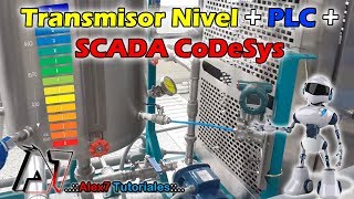 Conexión de Transmisor de Nivel con PLC y Sistema SCADA en Codesys [upl. by Waylon]