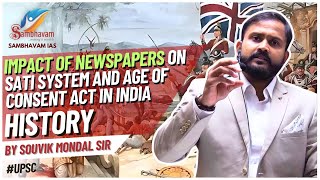 impact of Newspaper before freedom in Indian society By Souvik Mandal Sir English upsc mains [upl. by Ettenad631]